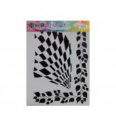 Dylusions Stencil Luscious Leaves 9x12 by Crafters Workshop *